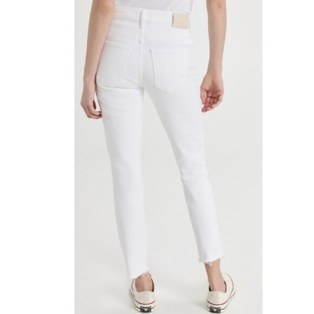 Citizens of Humanity Premium Vintage Ella Raw Hem White Jeans Size 32 New - Picture 8 of 10